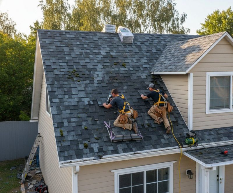Asphalt Roof Leak Repair detail