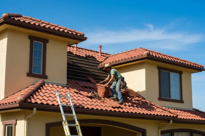 Clay Roof Leak Repair detail