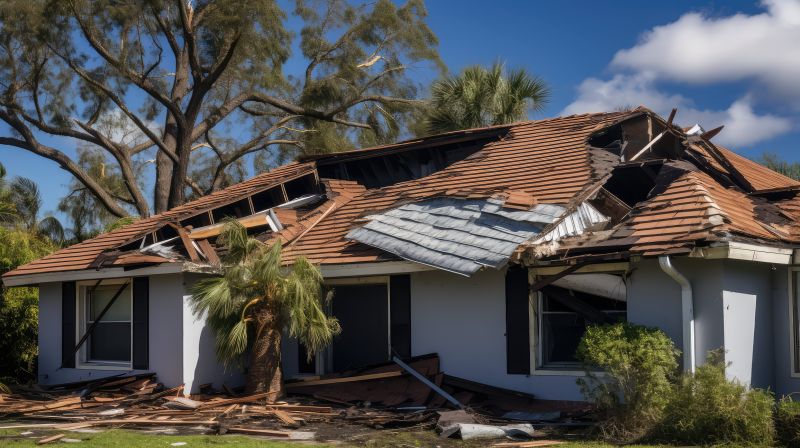 Storm Damage Roof Repair detail