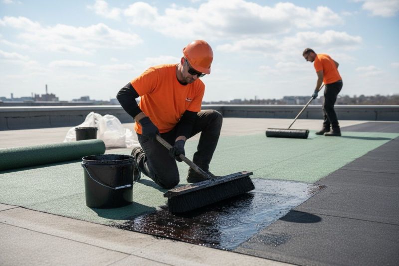 Tar Roof Repair detail