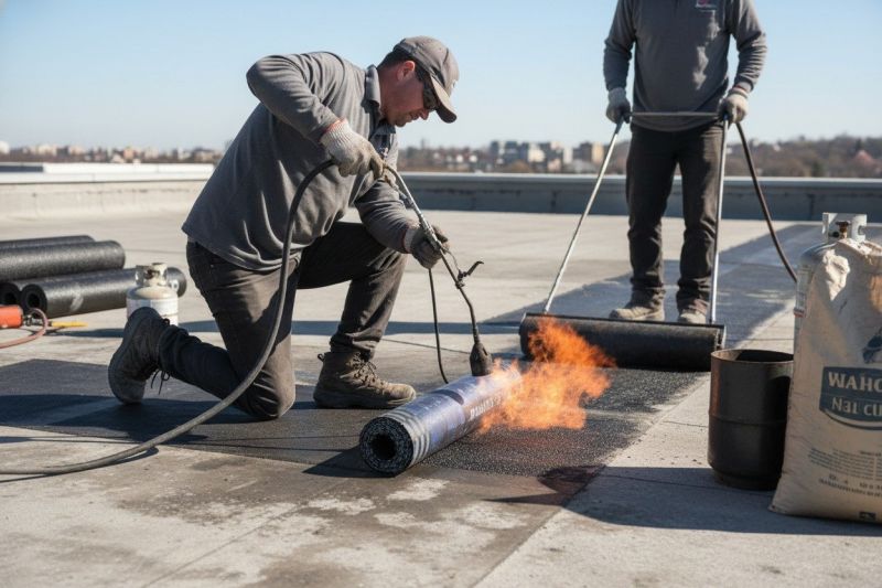 Tar Roof Repair detail