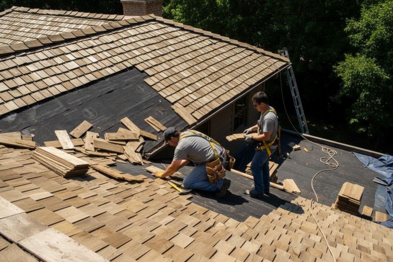 Wood Shake Roof Repair detail